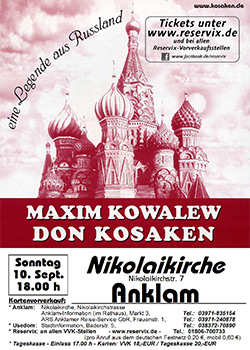 Maxim Kowalew Don Kosaken (Plakat)