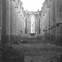 Abb. 5: Beräumte Nikolaikirche mit erstem Bewuchs