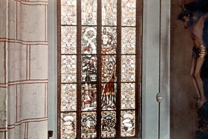Nikolaikirche Anklam, Nikolauskapelle mit Nikolausfenster (vor 1943)