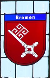 Nikolaikirche Anklam, Hanse-Wappenfenster von Bremen (*2010)