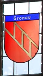 Nikolaikirche Anklam, Hanse-Wappenfenster von Gronau (*2011)