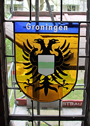 Nikolaikirche Anklam, Hanse-Wappenfenster von Groningen (*2017)