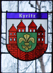 Nikolaikirche Anklam, Hanse-Wappenfenster von Kyritz (*2013)
