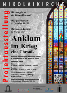 Ausstellungsplakat 'Anklam im Krieg - Eine Chronik'