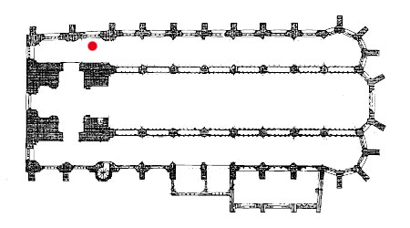 Grundriss mit Markierungen des Fensters #0.02