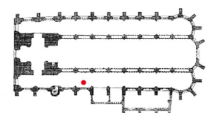 Grundriss mit Markierungen des Fensters #0.26