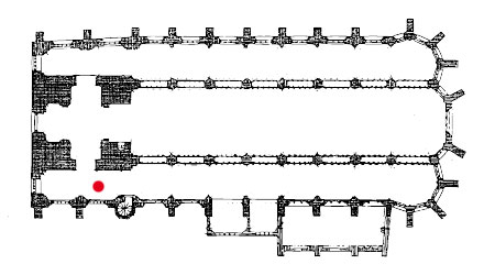 Grundriss mit Markierungen des Fensters #0.28