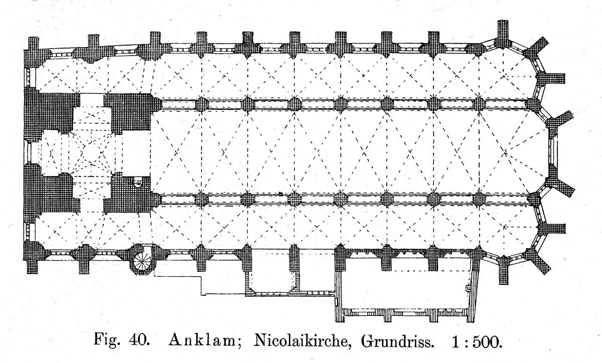 Historischer Grundriss der Nikolaikirche