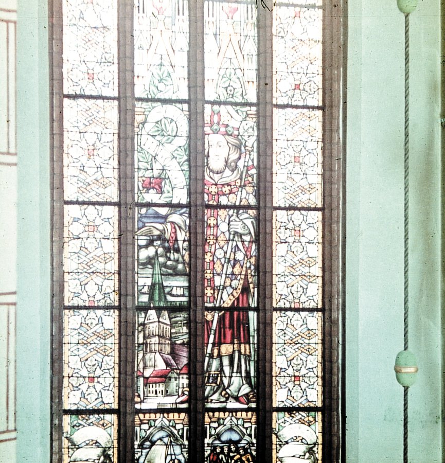Nikolausfenster: Historische Aufnahme vom Originalfenster (zwischen 1909 und 1943)