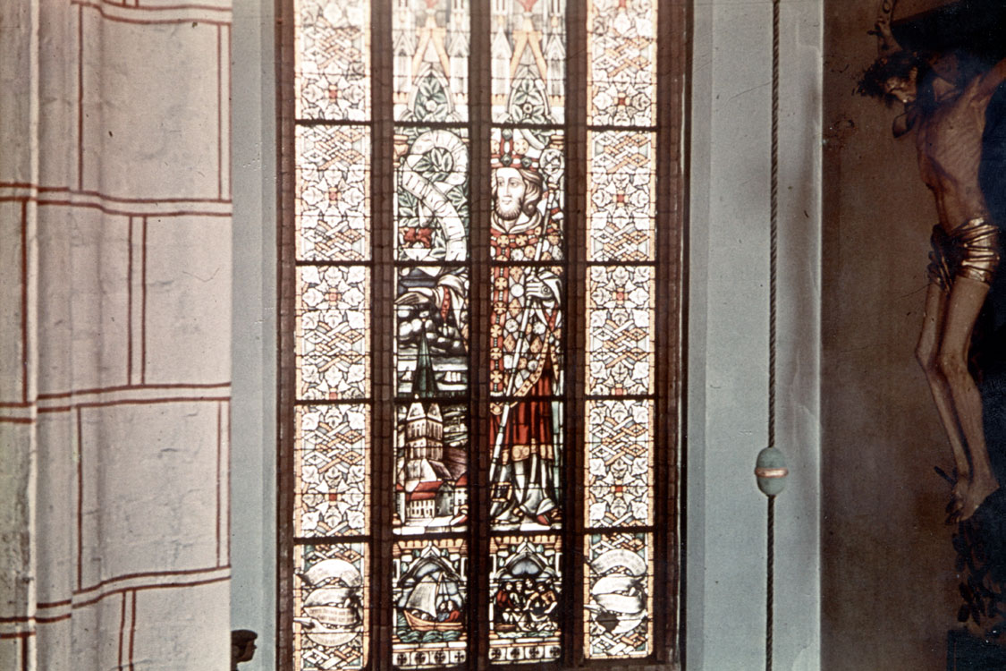 Nikolausfenster: Historische Aufnahme vom Originalfenster (zwischen 1909 und 1943)