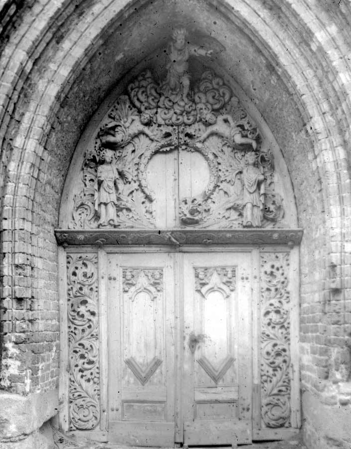 Foto: Historisches Westportal (Außenseite, vor 1907)