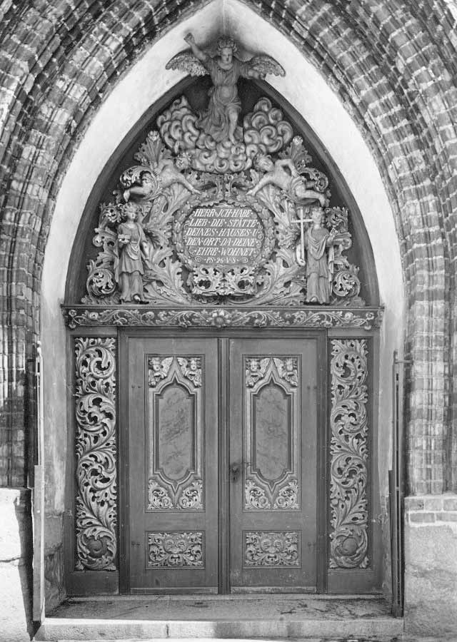 Foto: Historisches Westportal (Außenseite, nach 1909)