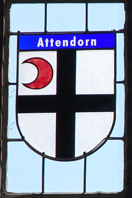 Wappenfenster von Attendorn, Deutschland