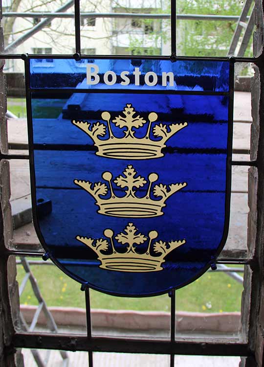Wappenfenster von Boston, England