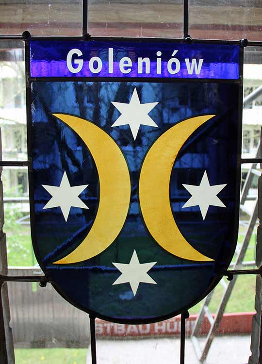 Wappenfenster von Goleniów, Polen