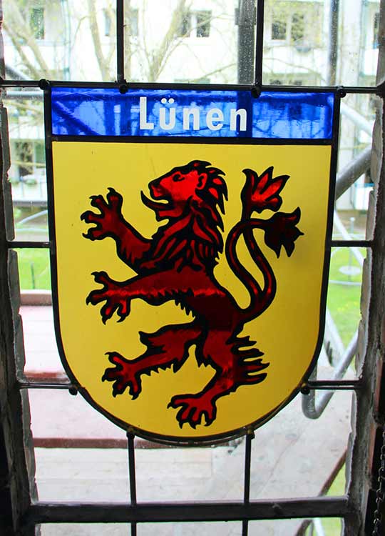 Wappenfenster von Lünen, Deutschland