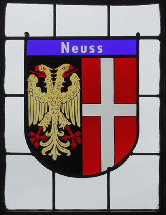 Wappenfenster von Neuss, Deutschland