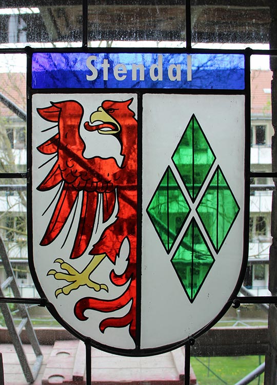 Wappenfenster von Stendal, Deutschland