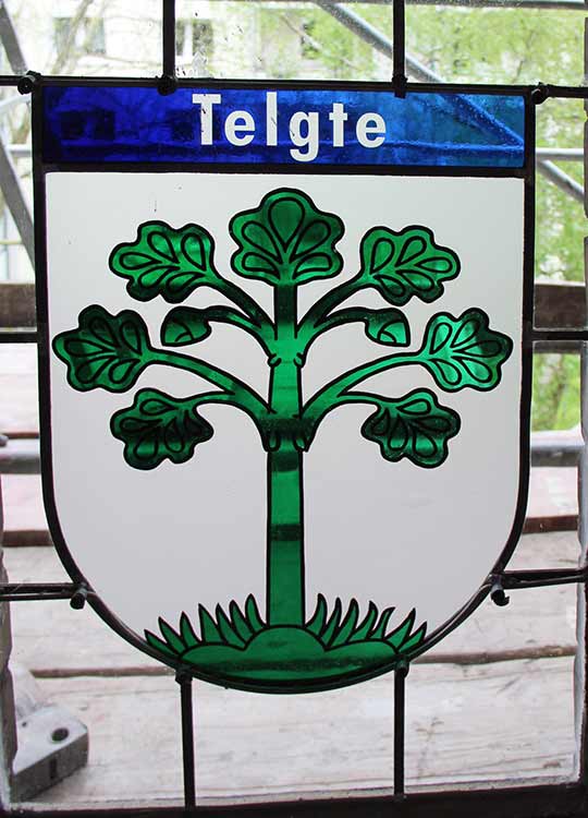 Wappenfenster von Telgte, Deutschland