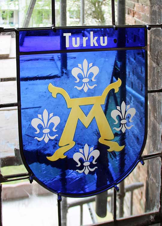 Wappenfenster von Turku, Finnland
