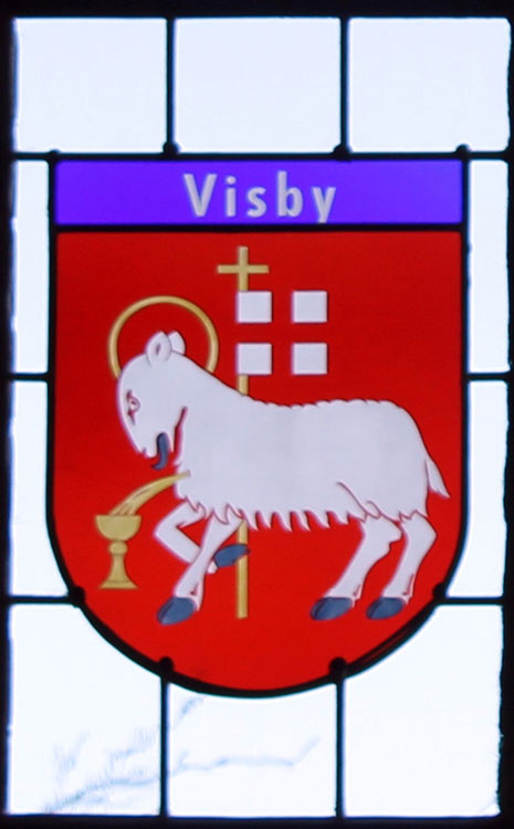 Wappenfenster von Visby, Schweden