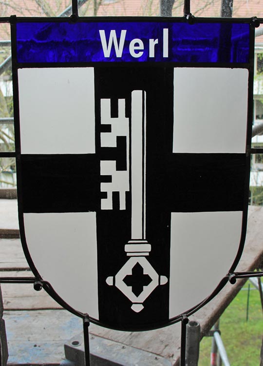 Wappenfenster von Werl, Deutschland